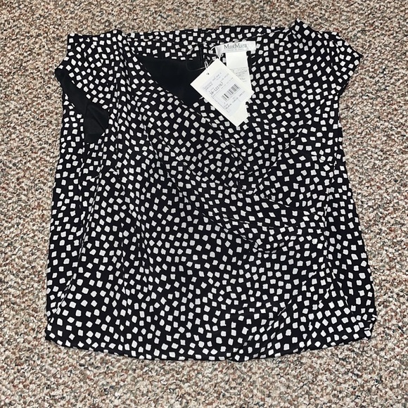 MaxMara Ercole Black Check Dress SZ 10 NWT - Picture 4 of 5